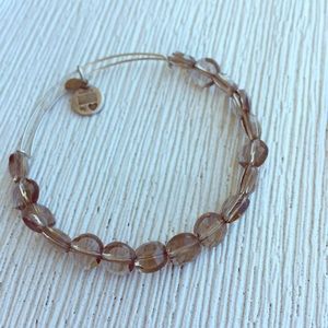 Alex and Ani retired Smoke luxe bead in silver