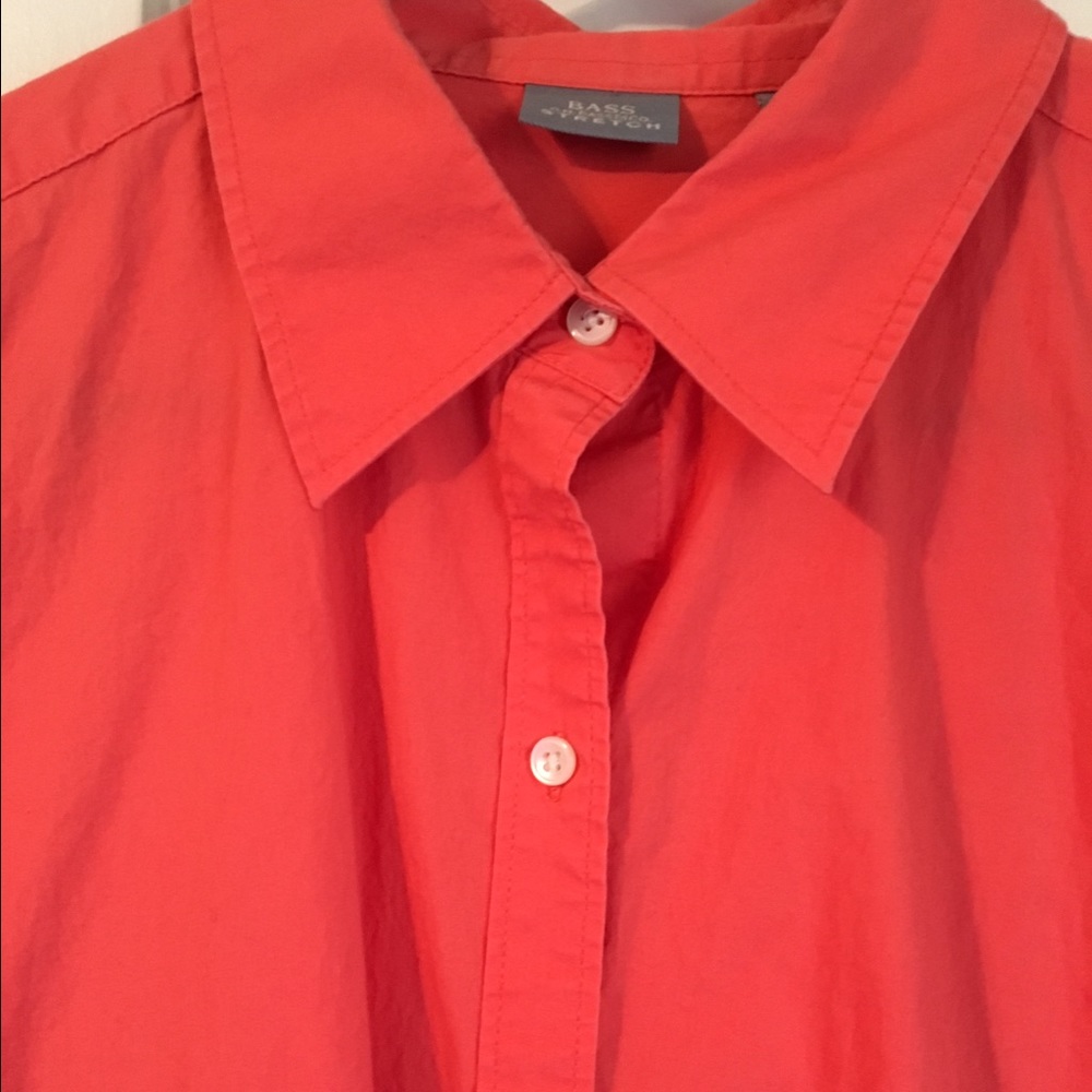Bass & Co.  Stretch button down shirt🌼☀️
