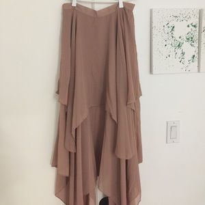 NWOT High low chiffon skirt