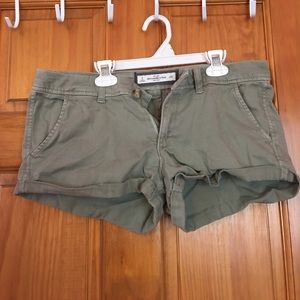 Abercrombie and Fitch green shorts
