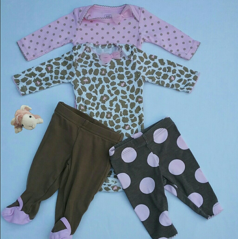 2 sets bodysuit & pants Carters NB