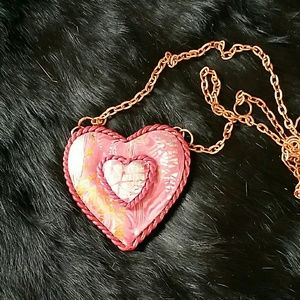 Handcrafted Puffy Heart Pendant