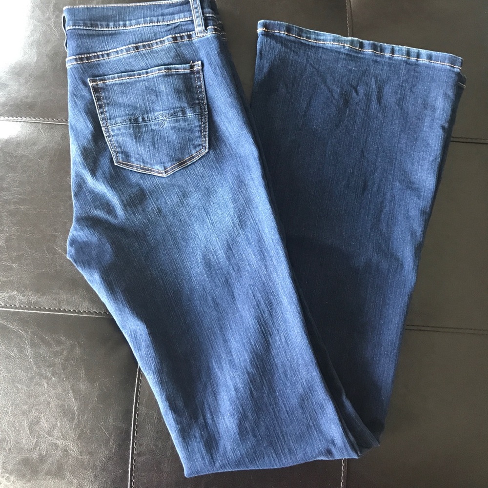 New York & Co. soho flare blue jeans