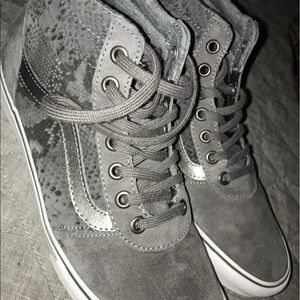 High top gray Vans