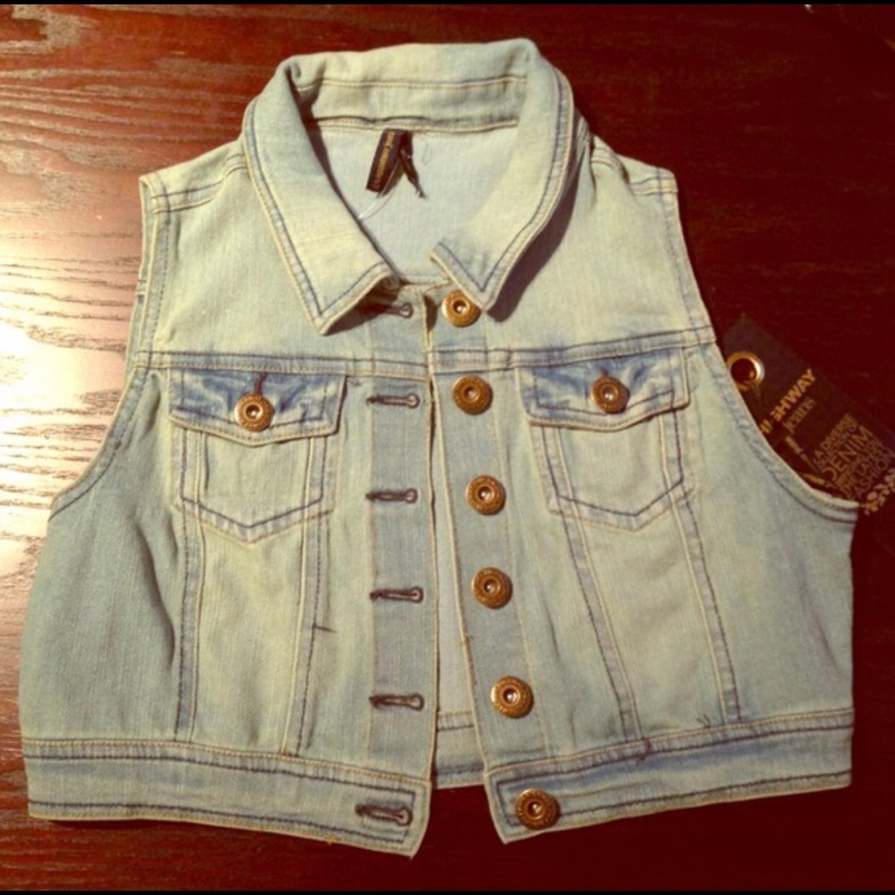 Light Blue Denim Vest - Picture 1 of 1