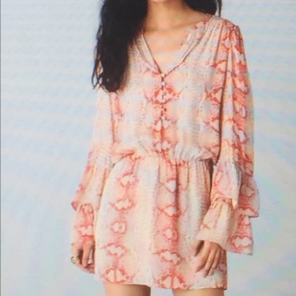 Parker Dresses & Skirts - Parker Long-Sleeve Split-Neck Minidress