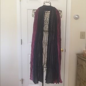 Eileen Fisher Multi Color Silk Scarf