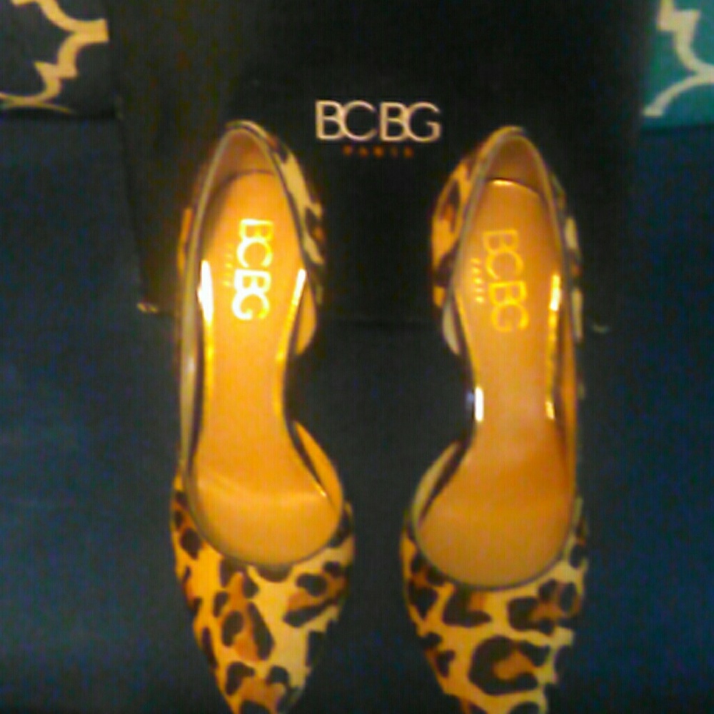 Leopard print stilettos