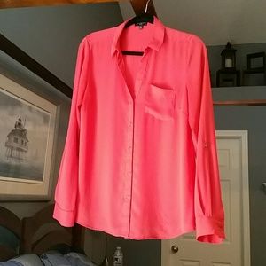 Coral Long Sleeve Blouse