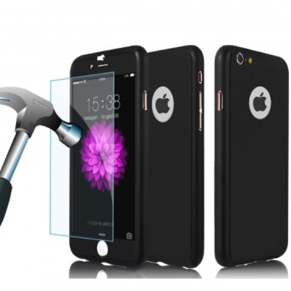 360 iPhone 5/5s/6/6s/6+/7/7+case and glass
