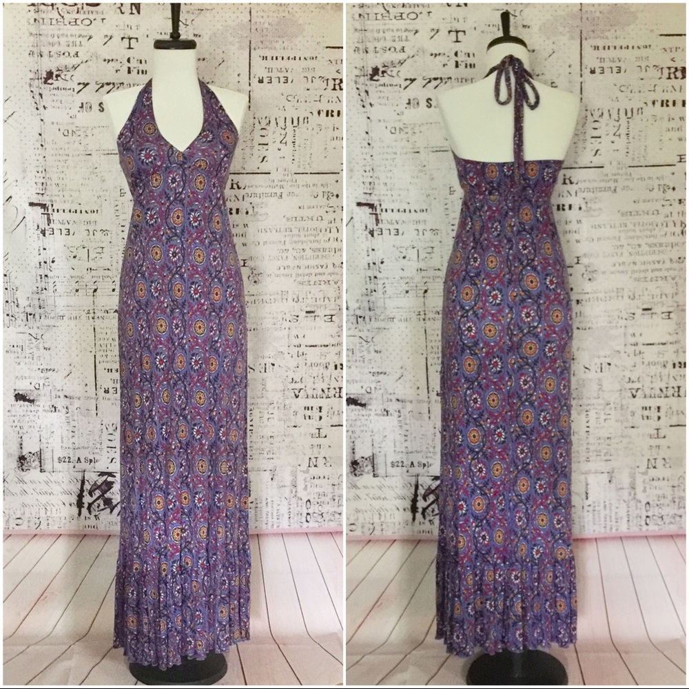 Halter maxi dress