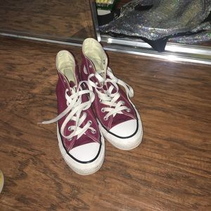 burgundy converses
