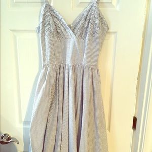 Trashy Diva- NOLA- seersucker pin up dress