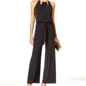 Thalia Sodi Halter Chain-Neck Jumpsuit