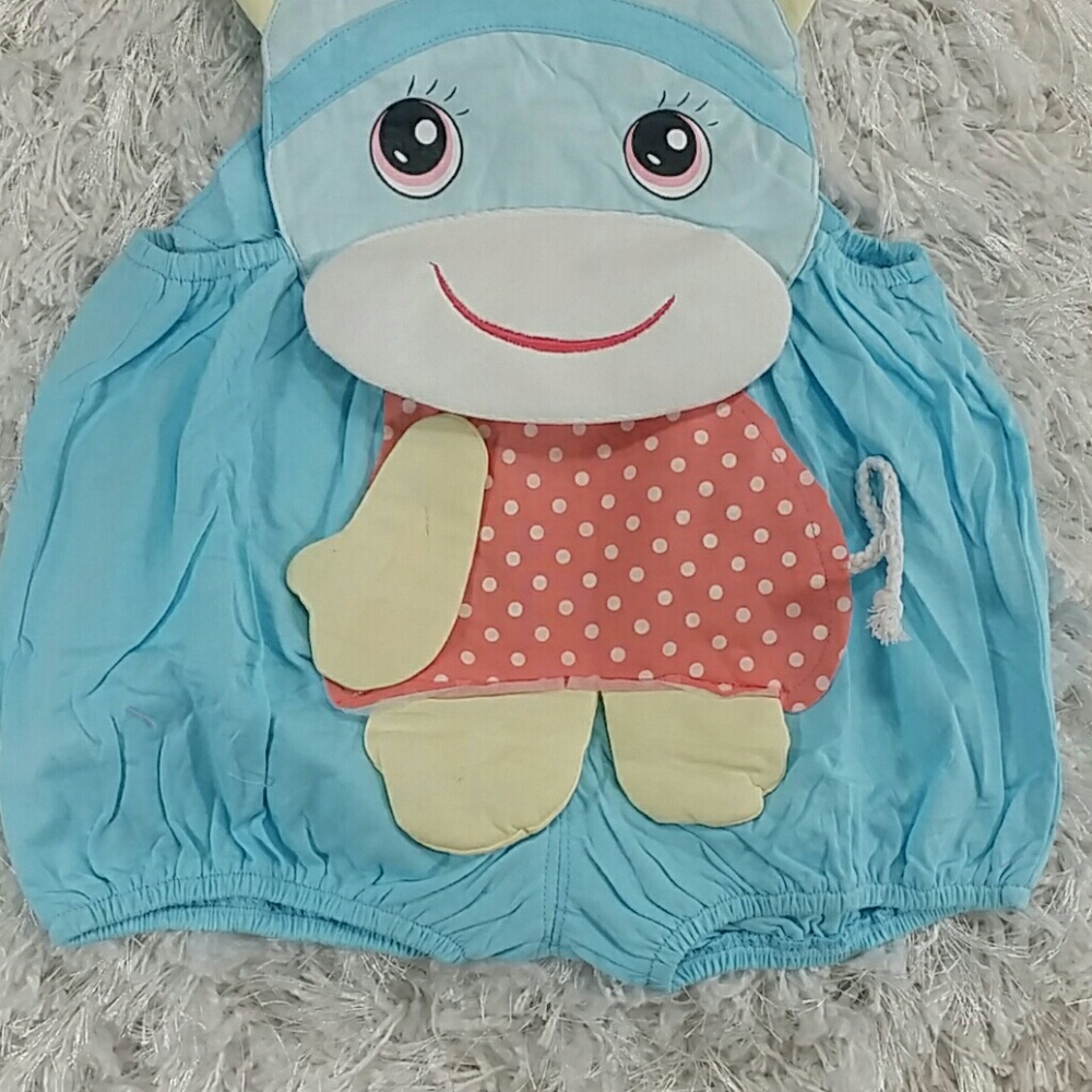 Blue Cow Romper. Kids - Picture 3 of 4