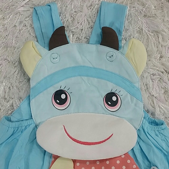 Blue Cow Romper. Kids - Picture 2 of 4