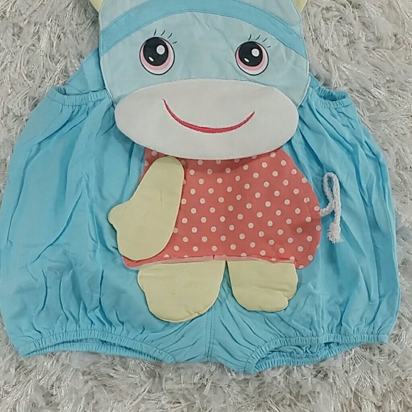 Blue Cow Romper. Kids - Picture 3 of 4