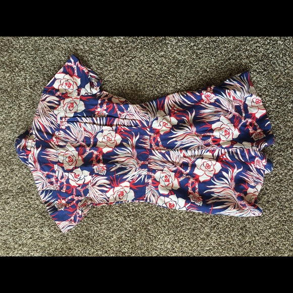 New lower price- JCrew Retro Floral Romper size 00 - Picture 5 of 8