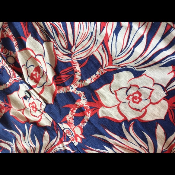 New lower price- JCrew Retro Floral Romper size 00 - Picture 8 of 8