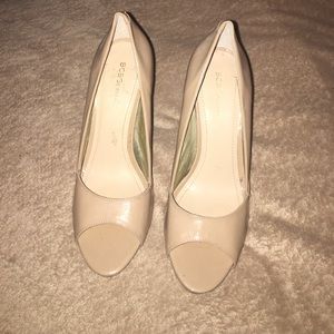 Never worn nude open toe heels