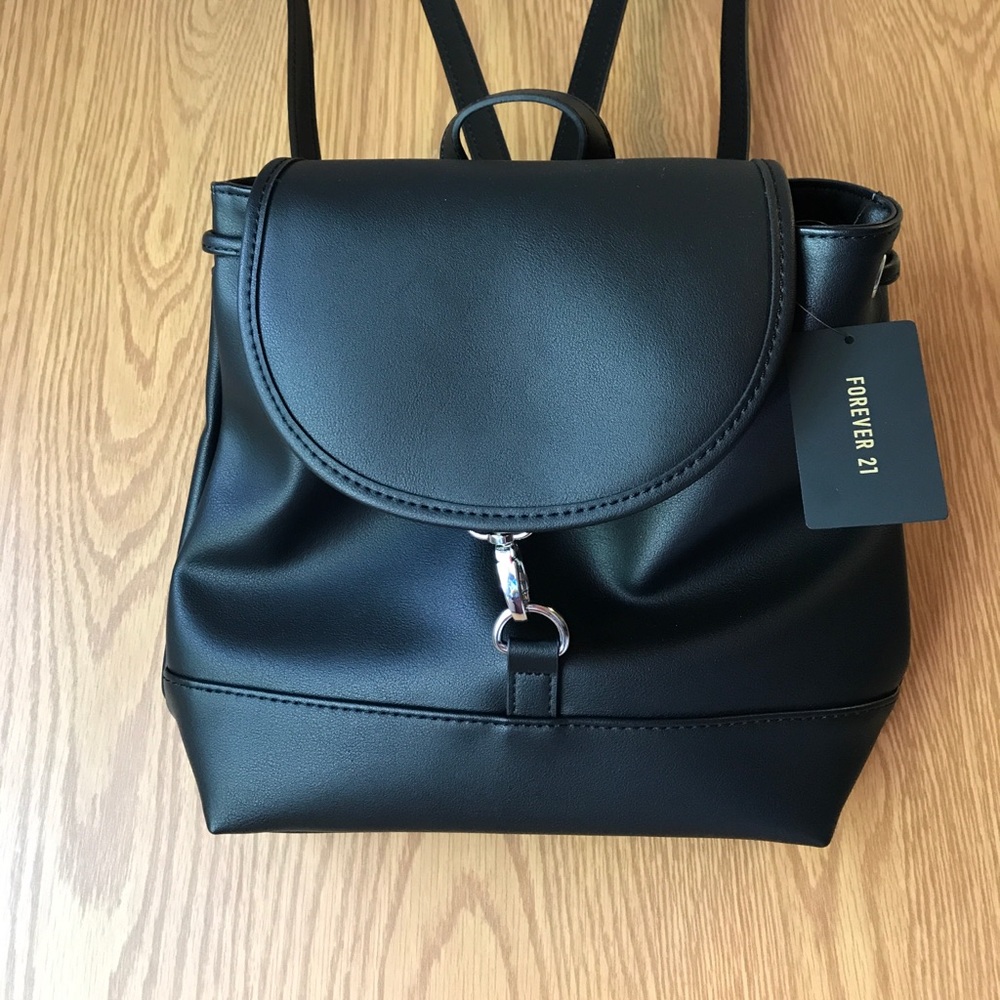 Forever 21 mini faux leather backpack