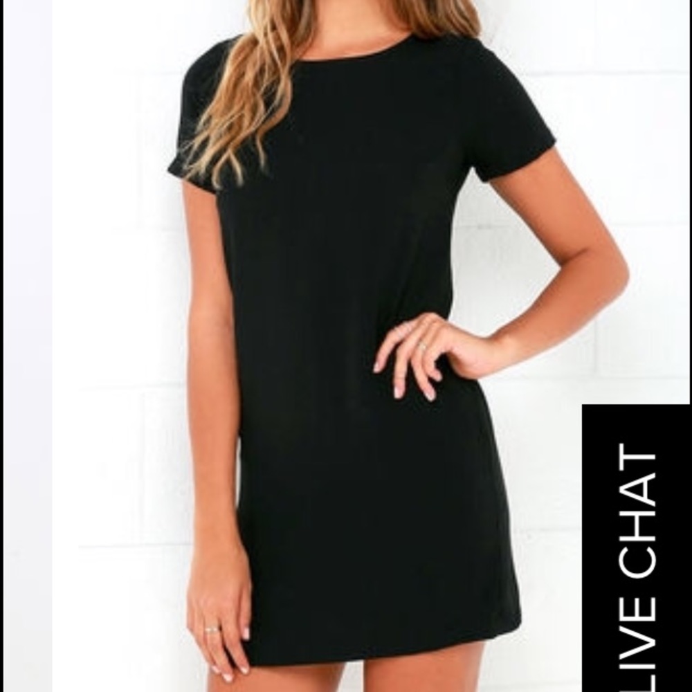 Lulus black shift dress! Never been worn!