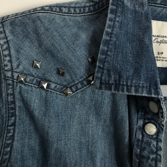 Denim long sleeve top - Picture 3 of 7