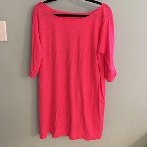Lilly Pulitzer Pima cotton dress large pink