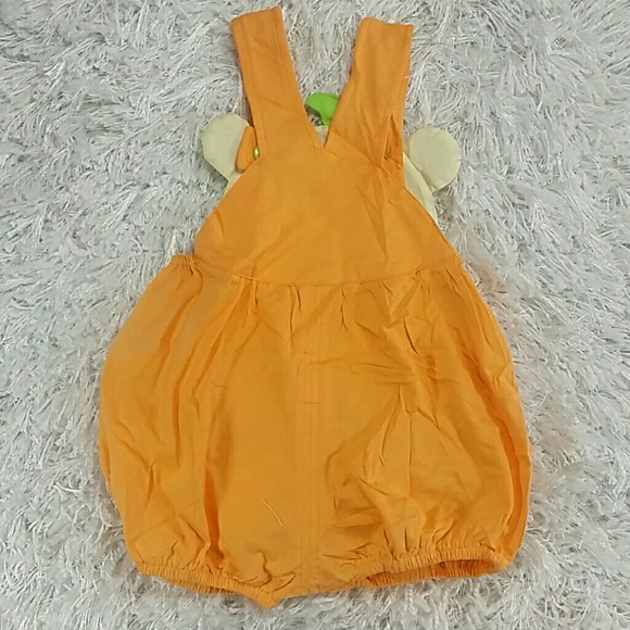 Orange Teddy Watermelon Romper. Kids - Picture 4 of 4