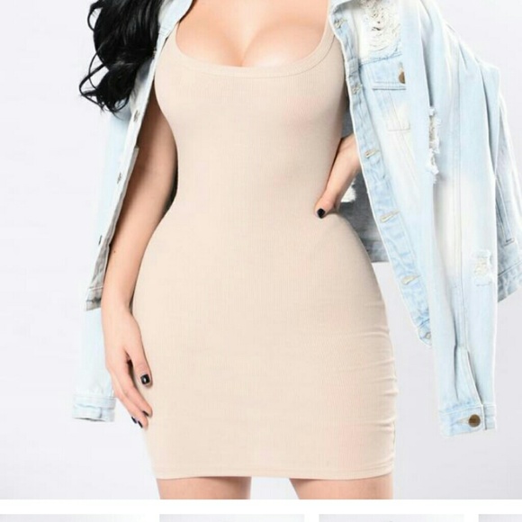 Nude fashion nova tank dress - Picture 3 of 3