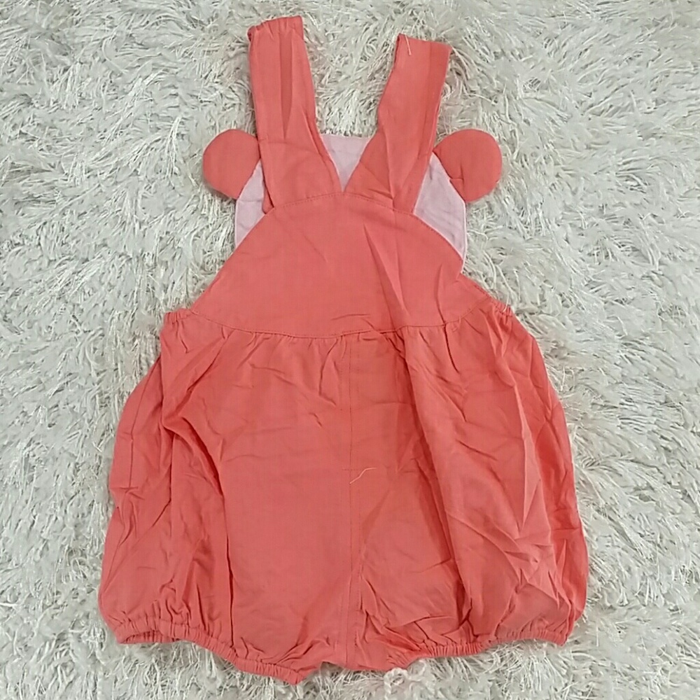 Salmon Color Cow Romper. Kids - Picture 4 of 4