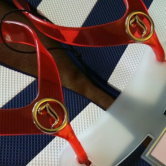 Juicy couture red, white, n blue flip flops - Picture 6 of 6