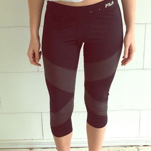 Fila work out leggings black/gray