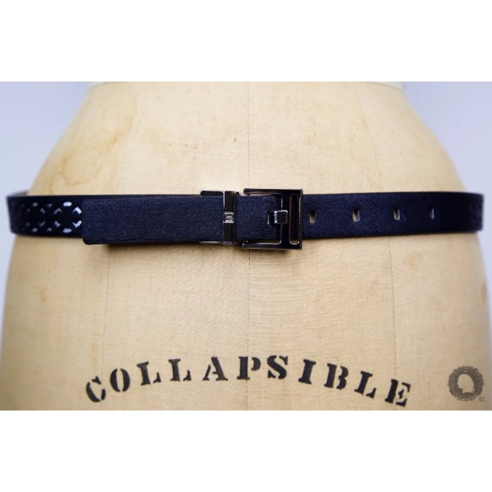 Ivanka Trump S 37" Reversible Belt Blk/Silver NWT