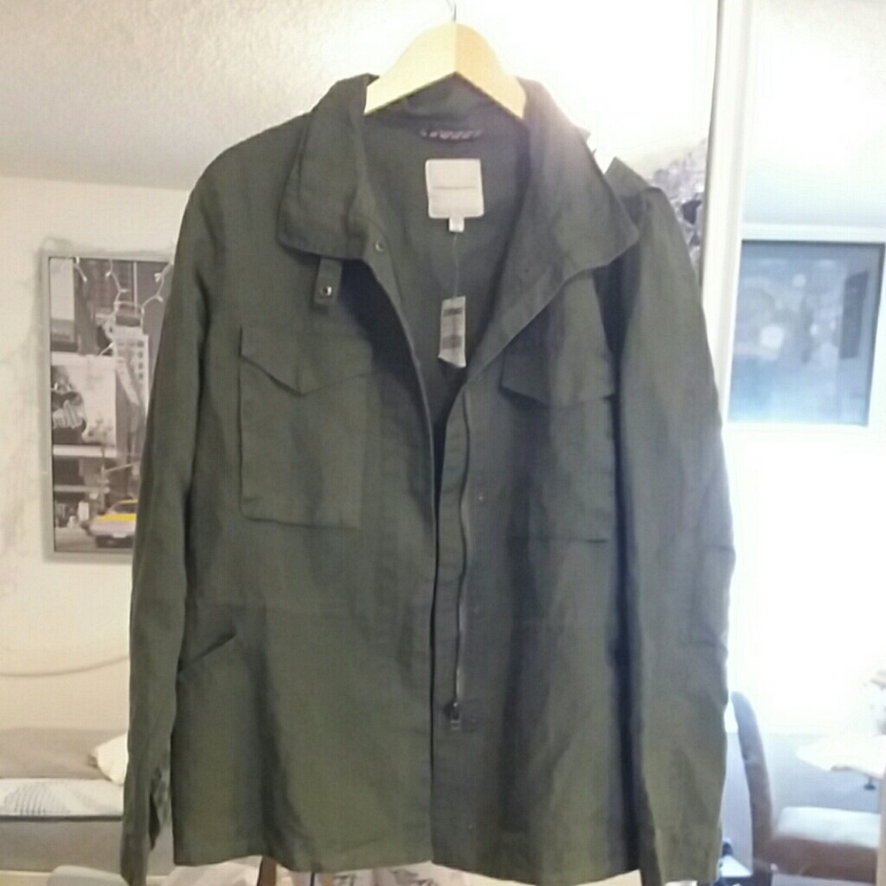 Green army jacket