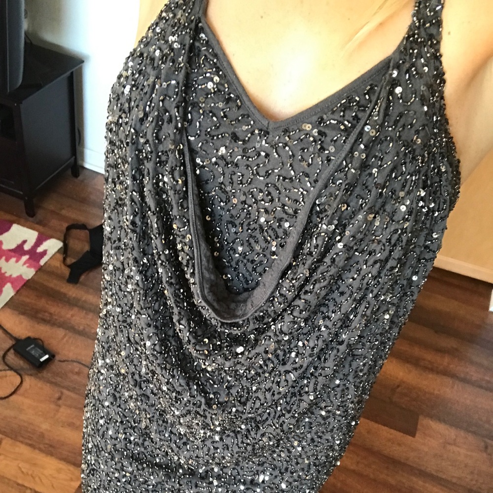 Haute Hippie beaded mini dress. A stunner!