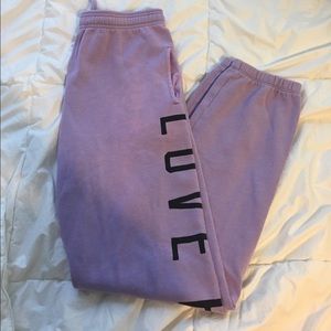 Pink Victoria secret sweat pants
