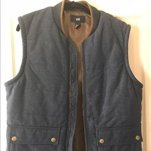 Blue and brown H&M vest