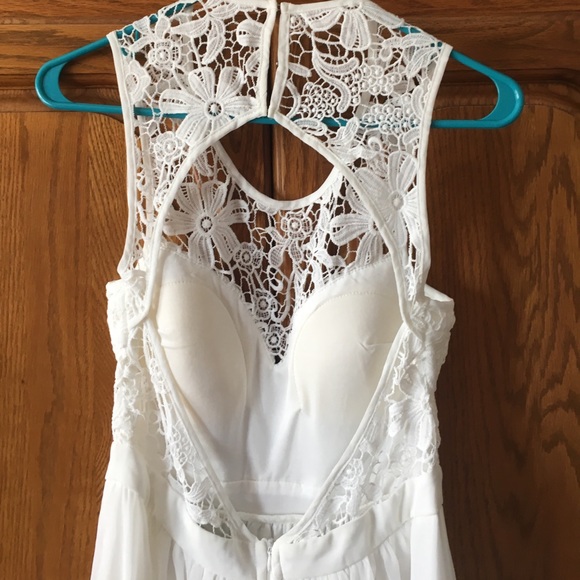 NWT Blush Crochet Maxi Dress with Open Back - Picture 3 of 3