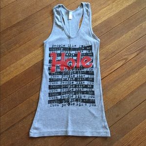 Courtney Love Hole Racerback Tank