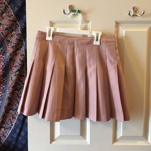 Pink Pleated Skirt