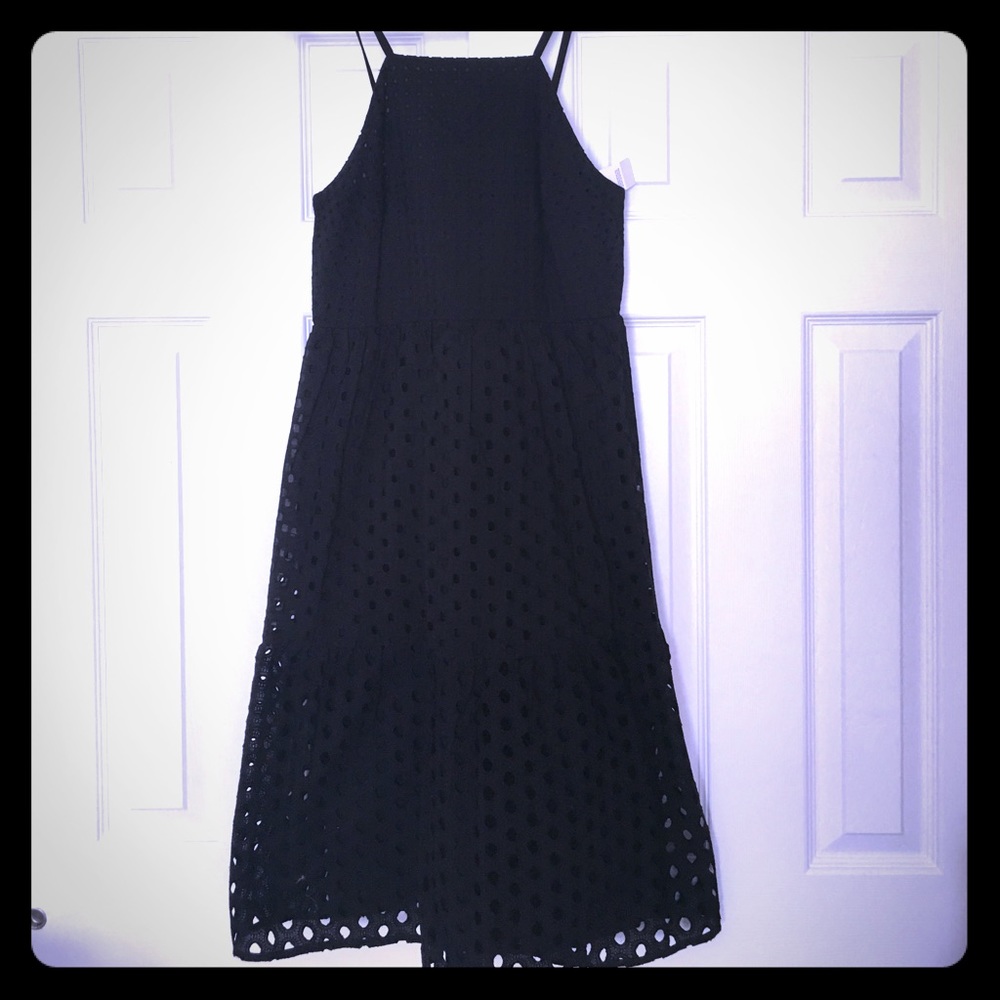 NWT LOFT lattice halter sun dress.