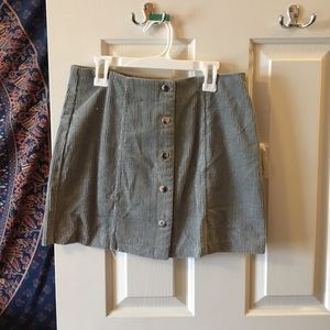 Grey Corduroy Skirt