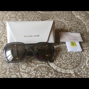 MK glitter silver sunglasses