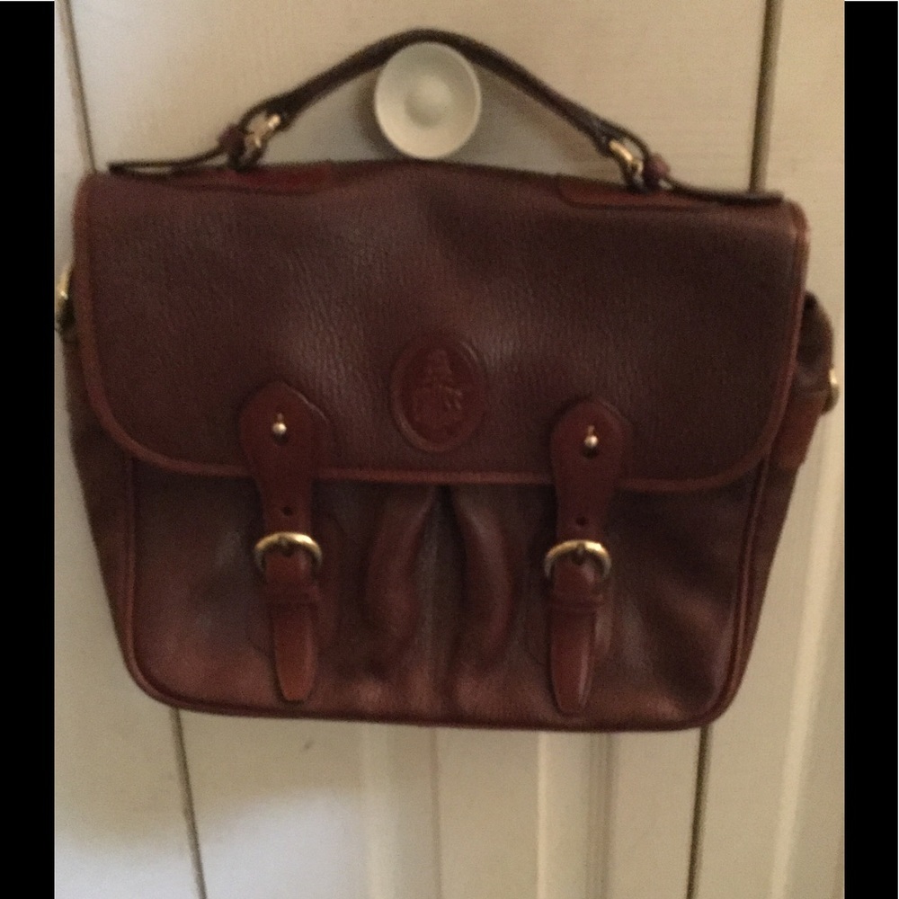 Authentic Mark Cross leather Satchel (barely used)