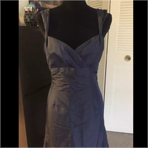 David's bridal navy occasional dress size10 - Picture 2 of 4