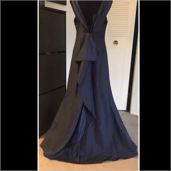 David's bridal navy occasional dress size10 - Picture 3 of 4