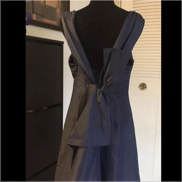 David's bridal navy occasional dress size10 - Picture 4 of 4