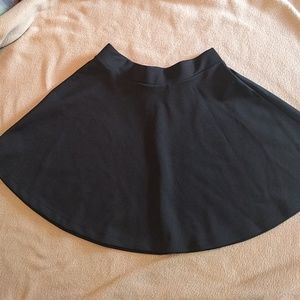 Black Mini Skater Skirt