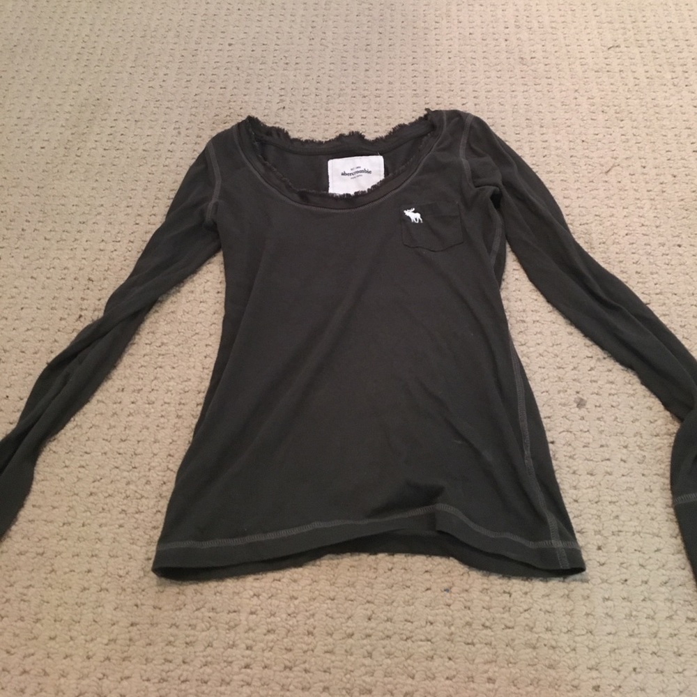 army green abercrombie and fitch shirt